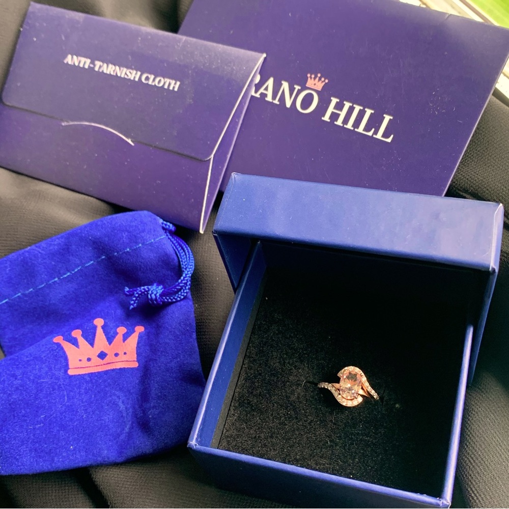 Verano hill Majestic Blossom Ring- rose gold over silver